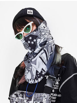 Vector Unisex Colorful Winter Fleece Face Mask