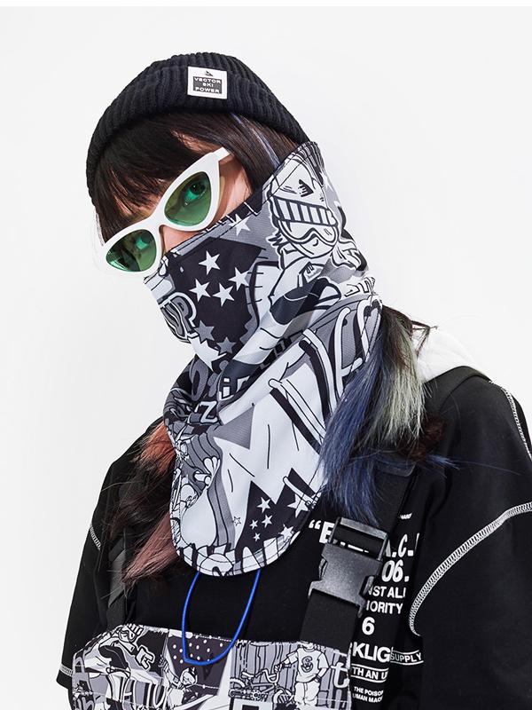 Vector Unisex Colorful Winter Fleece Face Mask