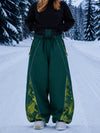 Women's Hyper Flux Jogger Baggy Snowboard Pants with Graffiti Panel & Reflective Line