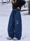 Women's Camden Punk Rivet Street Utility Cargo Snowboard Pants – Baggy Freestyle Fit