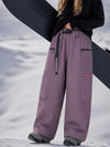 Women's Utility Techline Durable Stretch Cargo Baggy Freestyle Fit Snowboard Pants