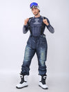 Men's Winter Warm Waterproof Hip Snowboard Denim Pants Jeans