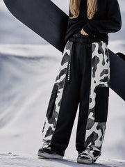 Women's Reflective Wild Motion Colorblock Extra Baggy Snowboard Pants