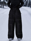 Women's Park Rider Nightline Cargo Pockets Reflective Trim Baggy Snowboard Pants