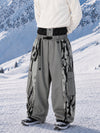 Men's Reflective Wild Motion Colorblock Extra Baggy Snowboard Pants