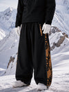 Men's Hyper Flux Extra Baggy Freestyle Snowboard Pants with Side Zip Graffiti Panel