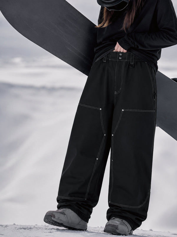 Women's UrbanCraft Utility Baggy Snowboard Pants with Reinforced Panels for Freeride