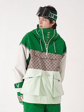 Men's Vector Unisex Reflective Colorful Winter Anorak Snowboard Jacket