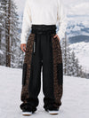 Men's Reflective Wild Motion Colorblock Extra Baggy Snowboard Pants