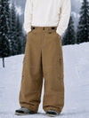 Men's Utility Wild Soul Crew Heavy Stitch Cargo Baggy Fit Snowboard Pants