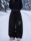 Women's Camden Punk Rivet Street Utility Cargo Snowboard Pants – Baggy Freestyle Fit