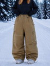 Women's Utility Wild Soul Crew Heavy Stitch Cargo Baggy Fit Snowboard Pants