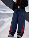 Women's Hyper Flux Jogger Baggy Snowboard Pants with Graffiti Panel & Reflective Line