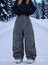 Women's Utility Wild Soul Crew Heavy Stitch Cargo Baggy Fit Snowboard Pants