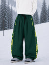 Men's Hyper Flux Extra Baggy Freestyle Snowboard Pants with Side Zip Graffiti Panel