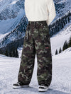 Men's Utility Techline Durable Stretch Cargo Baggy Freestyle Fit Snowboard Pants