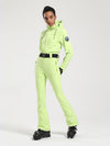 Women's Gsou Snow Classic Belted Flare One Piece Ski Suit