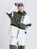 Men's Cosone Winter Forward Zipper Colorblock Windbreaker Snow Jacket