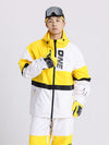 Women's Cosone Winter Forward Zipper Colorblock Windbreaker Snow Jacket