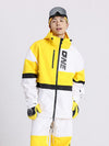 Women's Cosone Winter Forward Zipper Colorblock Windbreaker Snow Jacket