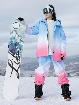 Women's Searipe Superb Unisex Gradient Snow Jacket & Pants Set