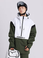 Men's Cosone Powdreamer Half Zipper Colorblock Anorak Snow Jacket