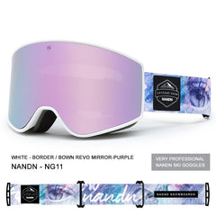 Nandn Unisex Snowboard Protection Interchangeable Snow Ski Goggles