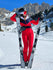 Women's Gsou Snow Retro Belted Color-Blocked Flare Ski Suit