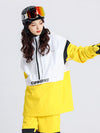Women's Cosone Powdreamer Half Zipper Colorblock Anorak Snow Jacket