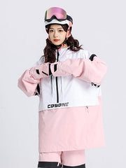 Women's Cosone Powdreamer Half Zipper Colorblock Anorak Snow Jacket