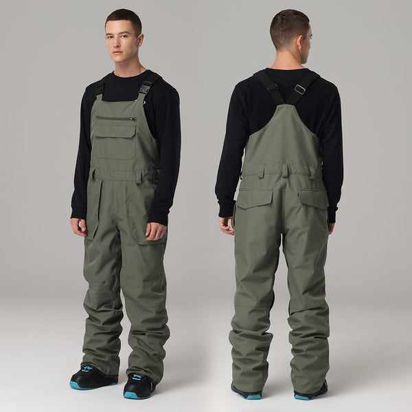 Men's Searipe Mountain Terry Snow Ski Pants Snow Bibs