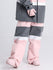 Women's Cosone Winter Forward Zipper Colorblock Windbreaker Snow Pants