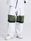 Women's Cosone Winter Forward Zipper Colorblock Windbreaker Snow Pants