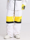 Men's Cosone Winter Forward Zipper Colorblock Windbreaker Snow Pants