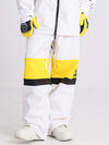 Women's Cosone Winter Forward Zipper Colorblock Windbreaker Snow Pants
