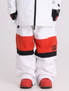 Men's Cosone Winter Forward Zipper Colorblock Windbreaker Snow Pants