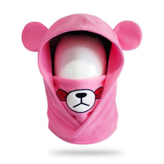 Unisex Fleece Helmet Hood Mask, Neck Warmer, Face Hat